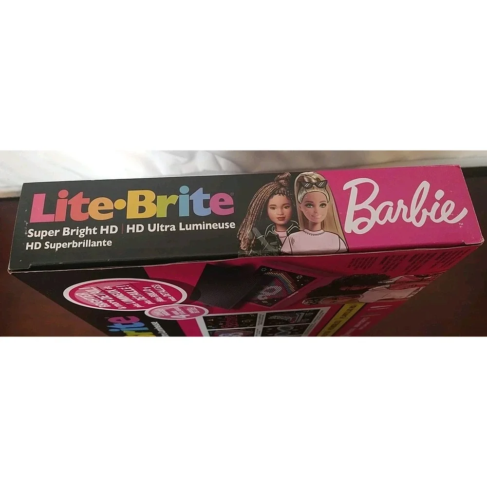 Lite Brite Super Bright HD Barbie Set, 4 Light Modes, 1009 Pieces